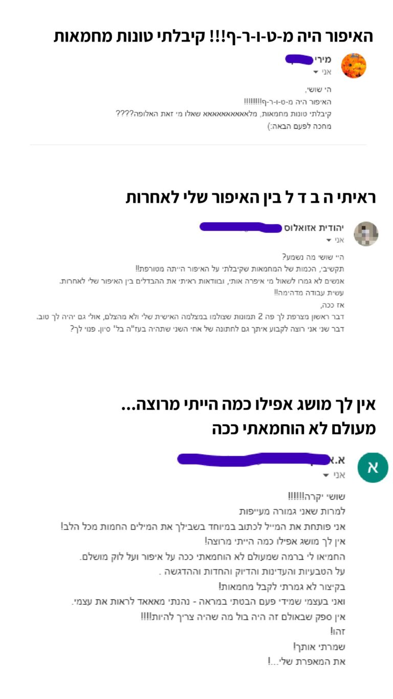 שושי גנז – מאפרת כלות וערב