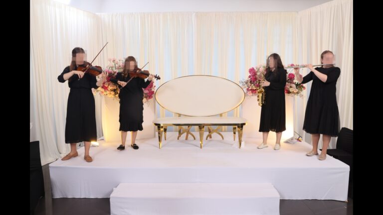 אחותי כלה – תזמורת נשים בנגינה על יד הכלה  Celebrate - סלברייט אירועים