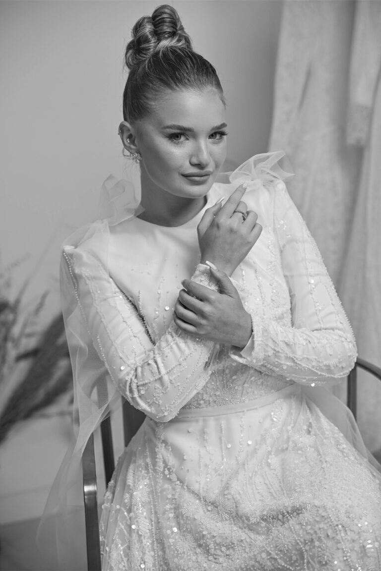 הדס אשואל - שמלות כלהשמלה 3 פרחים חרוז (11)